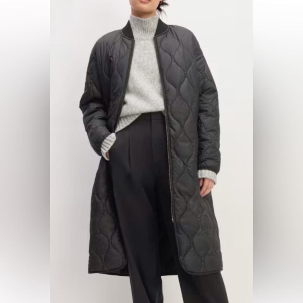 Everlane ReNew Long Quilted Liner Jacket XS